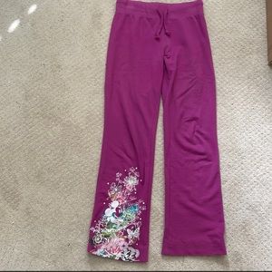 NWOT Disney Magenta Sweatpant